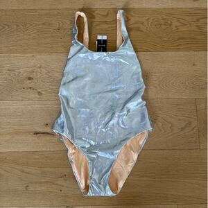 Dolce Vita - Flip It & Reverse It One Piece Swimsuit in Silver & Peach